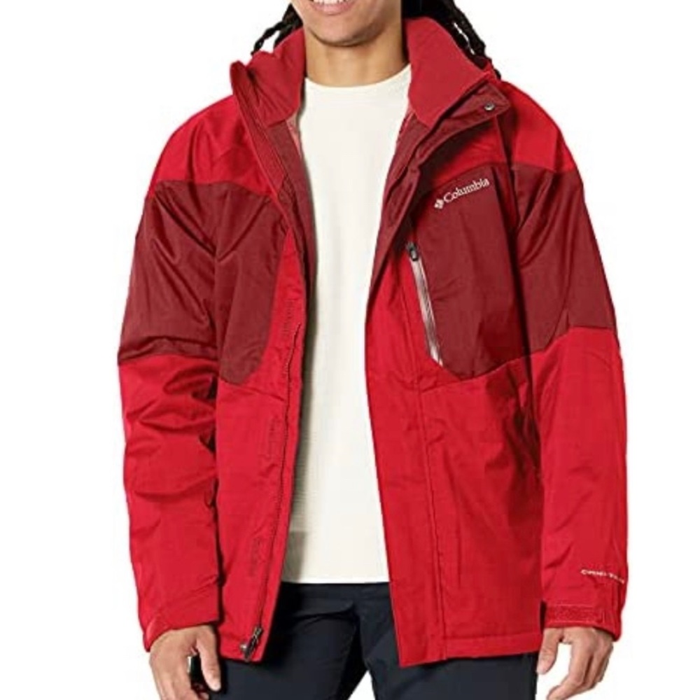 Columbia Men's Alpine Action Jacket Sz 2XL Mountain Red Ski Snowboard Omni Tech